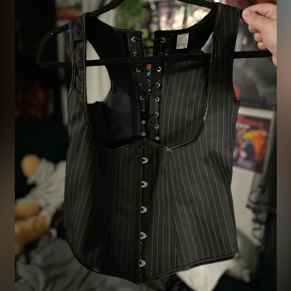 Striped corset